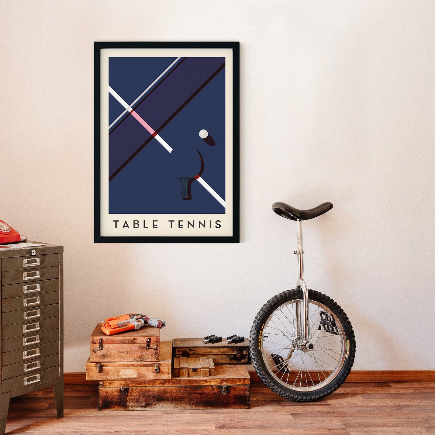Table Tennis Art Print
