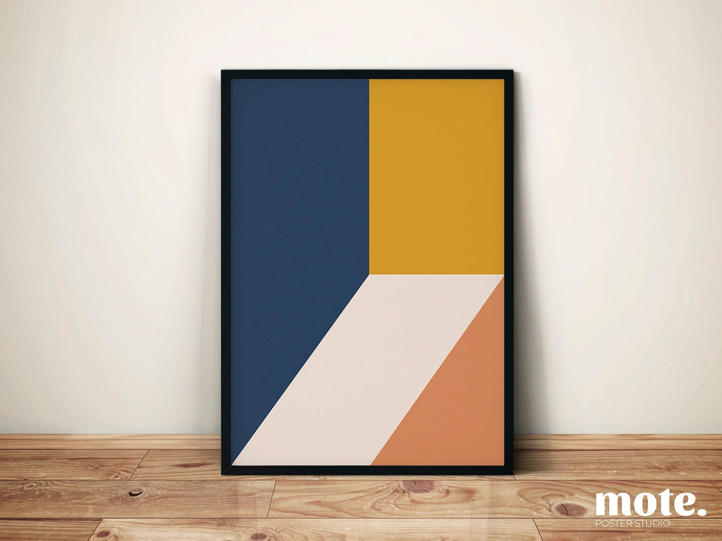 Geometric Abstraction Art Print Set of 3