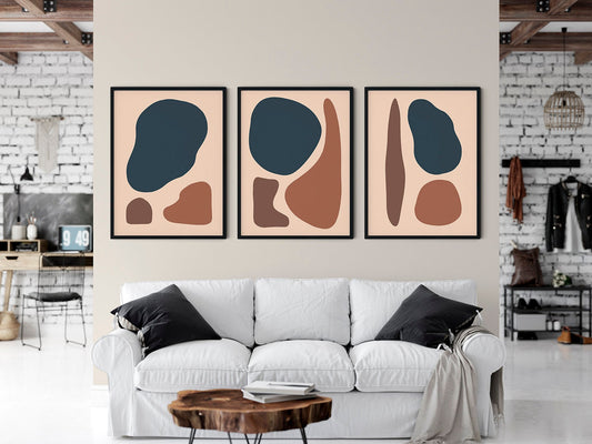 Sand and Sea Art Print Set of 3