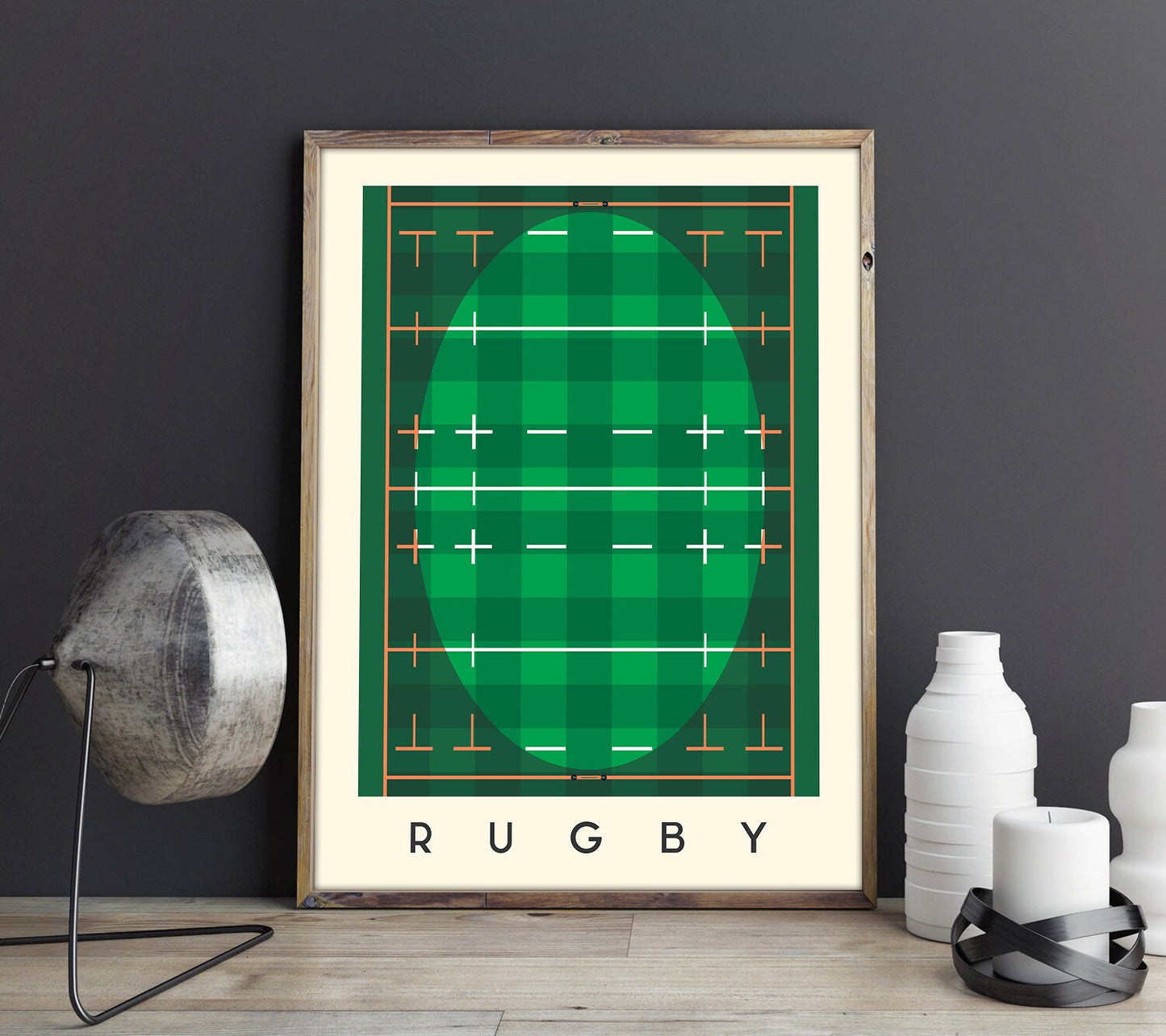 Rugby Art Print