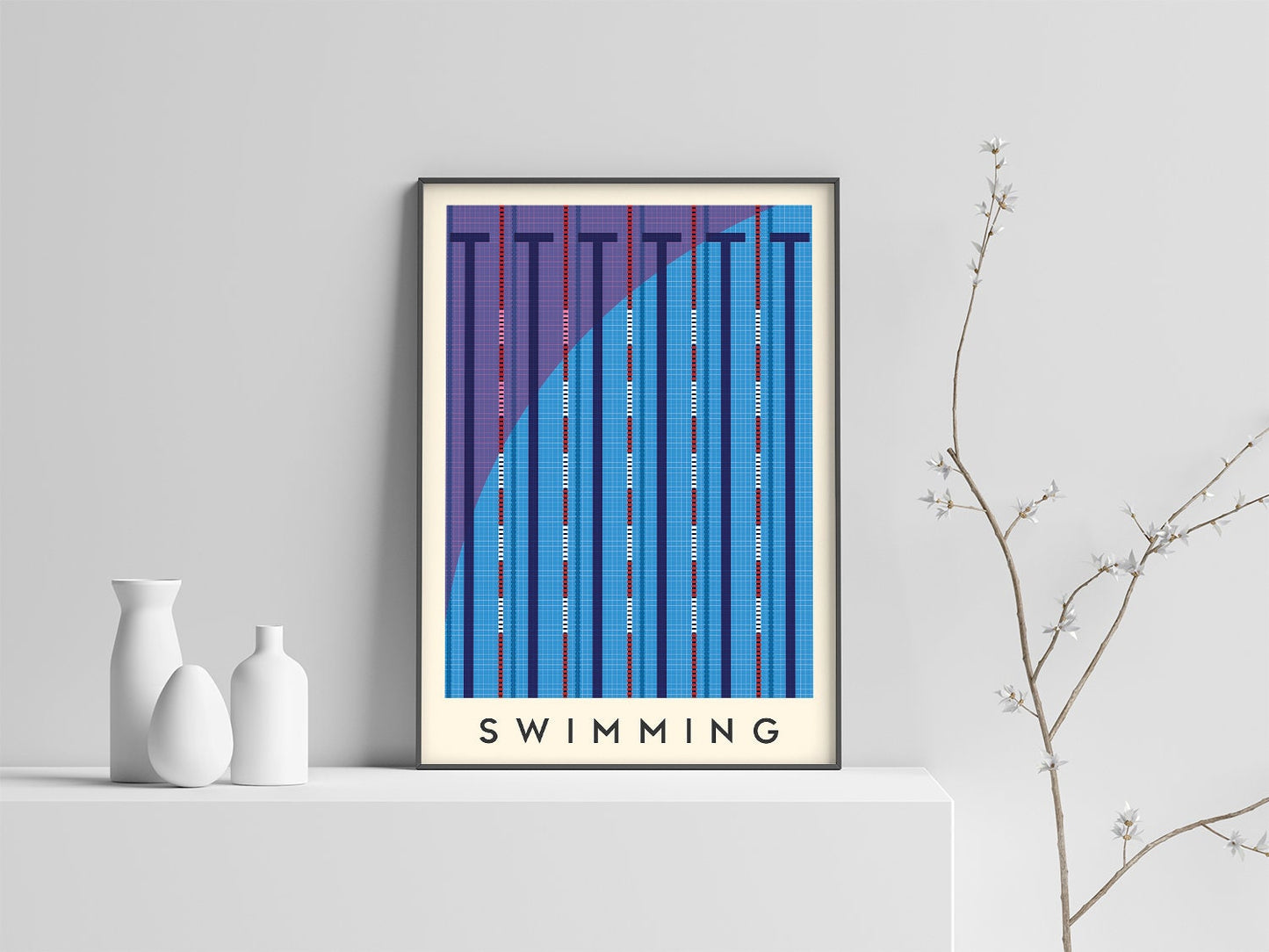 Swimming Art Print