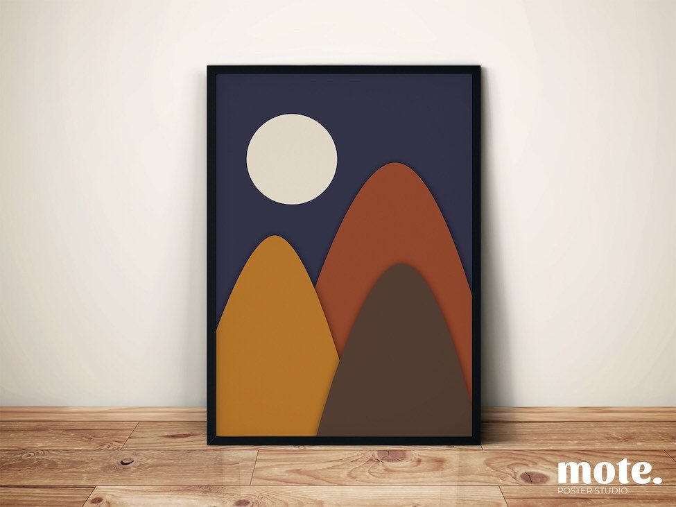 Follow the Moon  Art Print