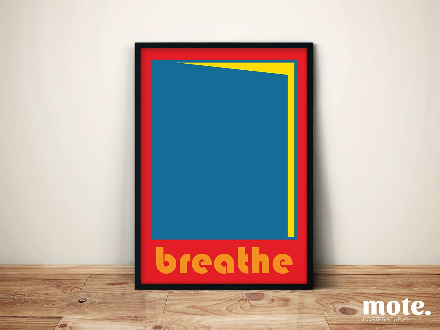 Breathe Typography Poster