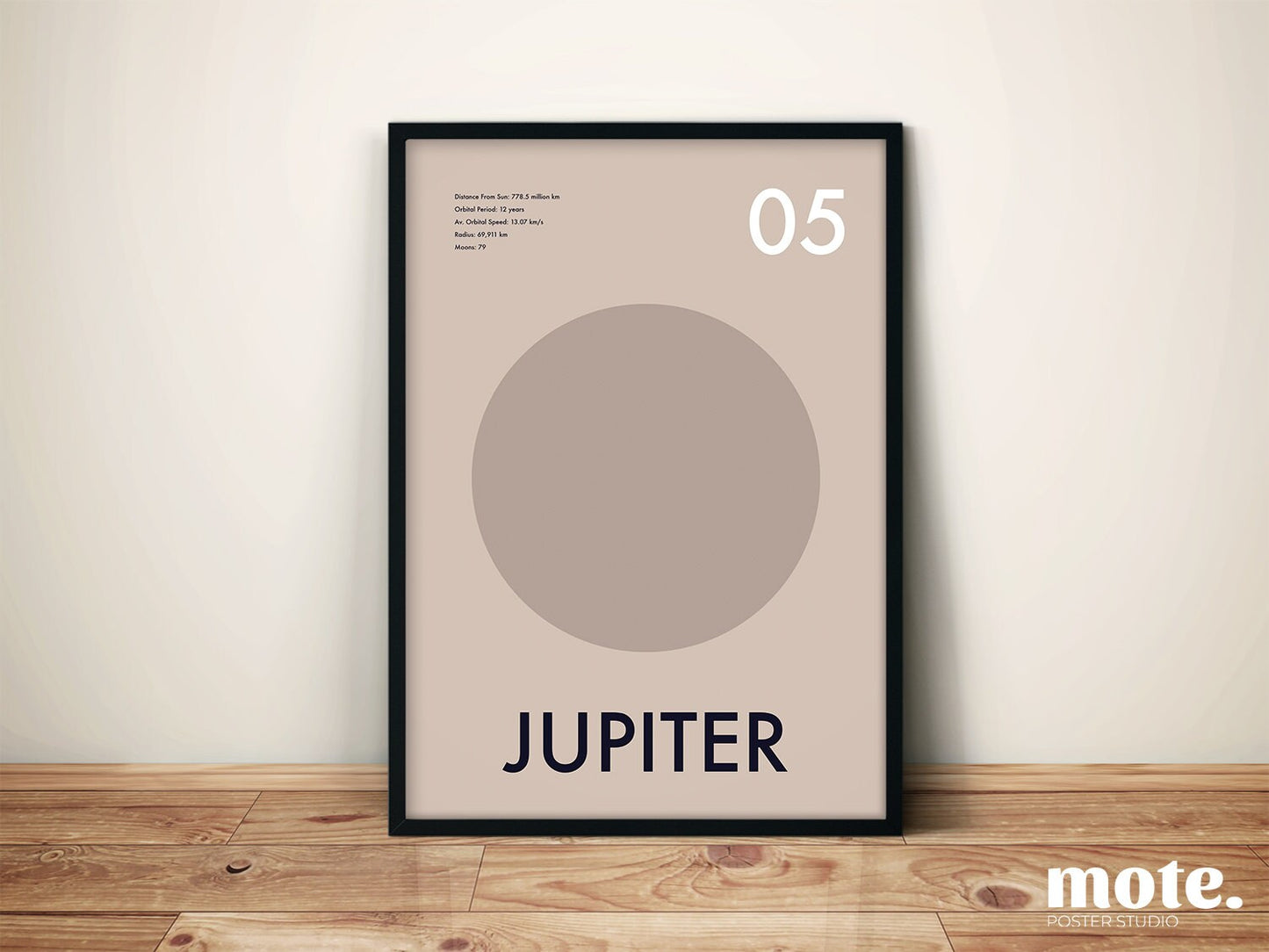 SET OF 8 - All Planets of the Solar System Art Prints