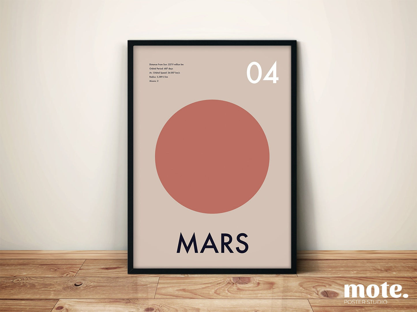 SET OF 8 - All Planets of the Solar System Art Prints