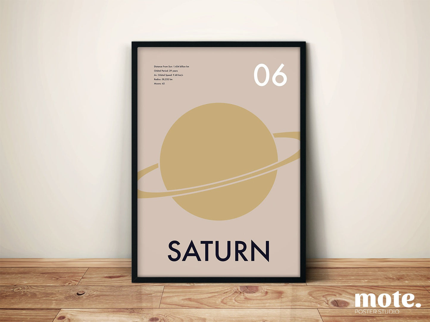 SET OF 8 - All Planets of the Solar System Art Prints